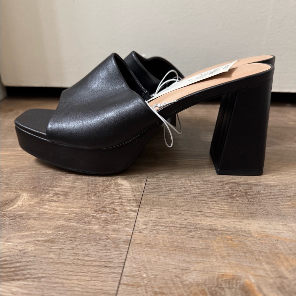 a new day Black Platform Heels